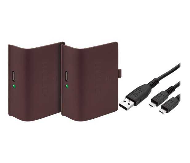 Venom XBO Podwójny akumulator + kabel 2m - Bordowy - 530795 - zdjęcie